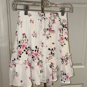 NWT Francesca’s Girls Floral Skirt Size 12